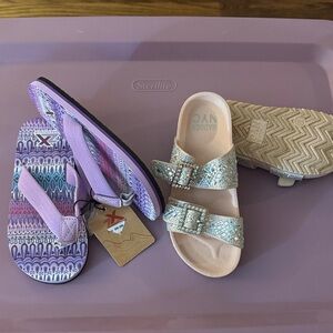 2 pair/Colorful Sandals Set